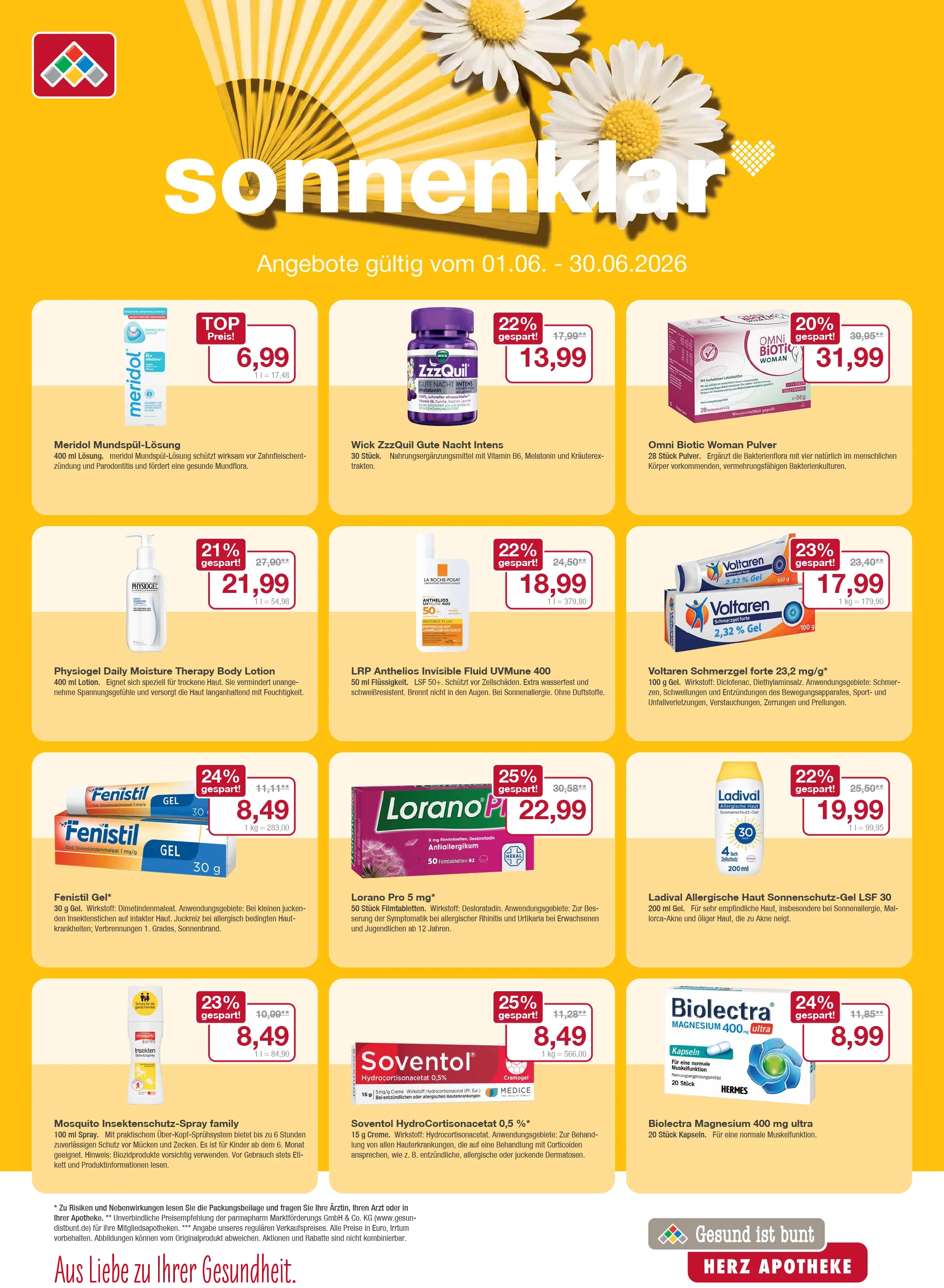 Flyer mit Juni-Angeboten