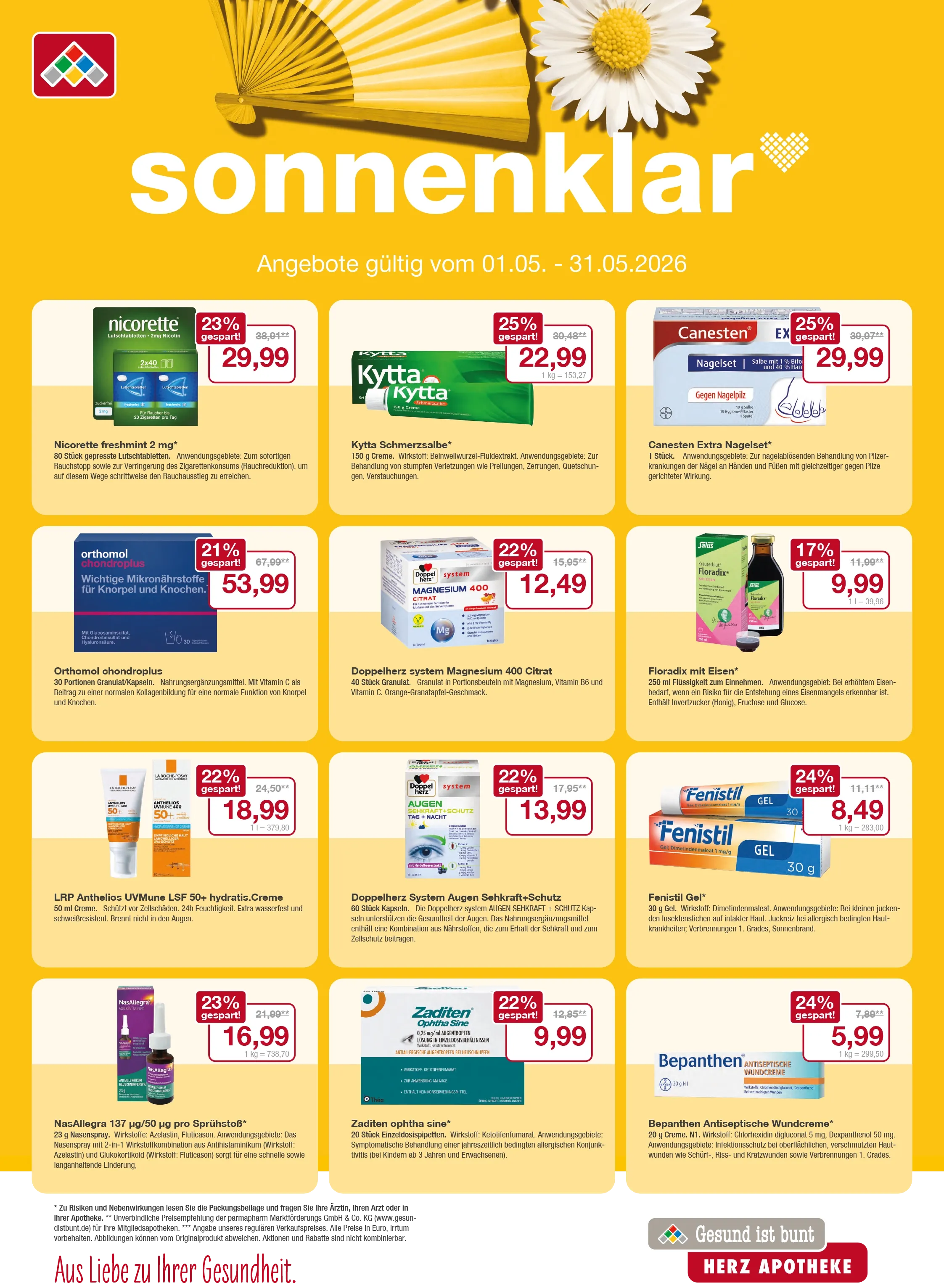 Flyer mit Mai-Angeboten