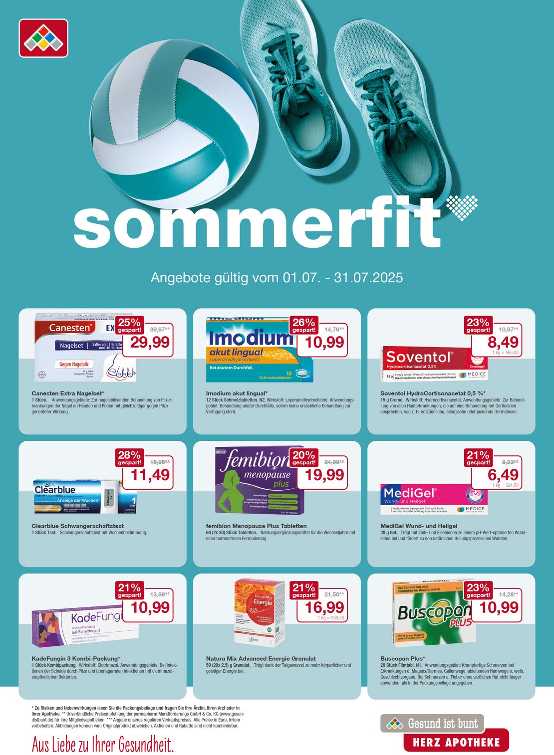 Flyer mit den Juli-Angeboten Flyer mit den Juli-Angeboten
