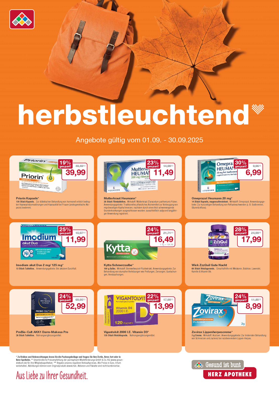 Flyer mit September-Angeboten