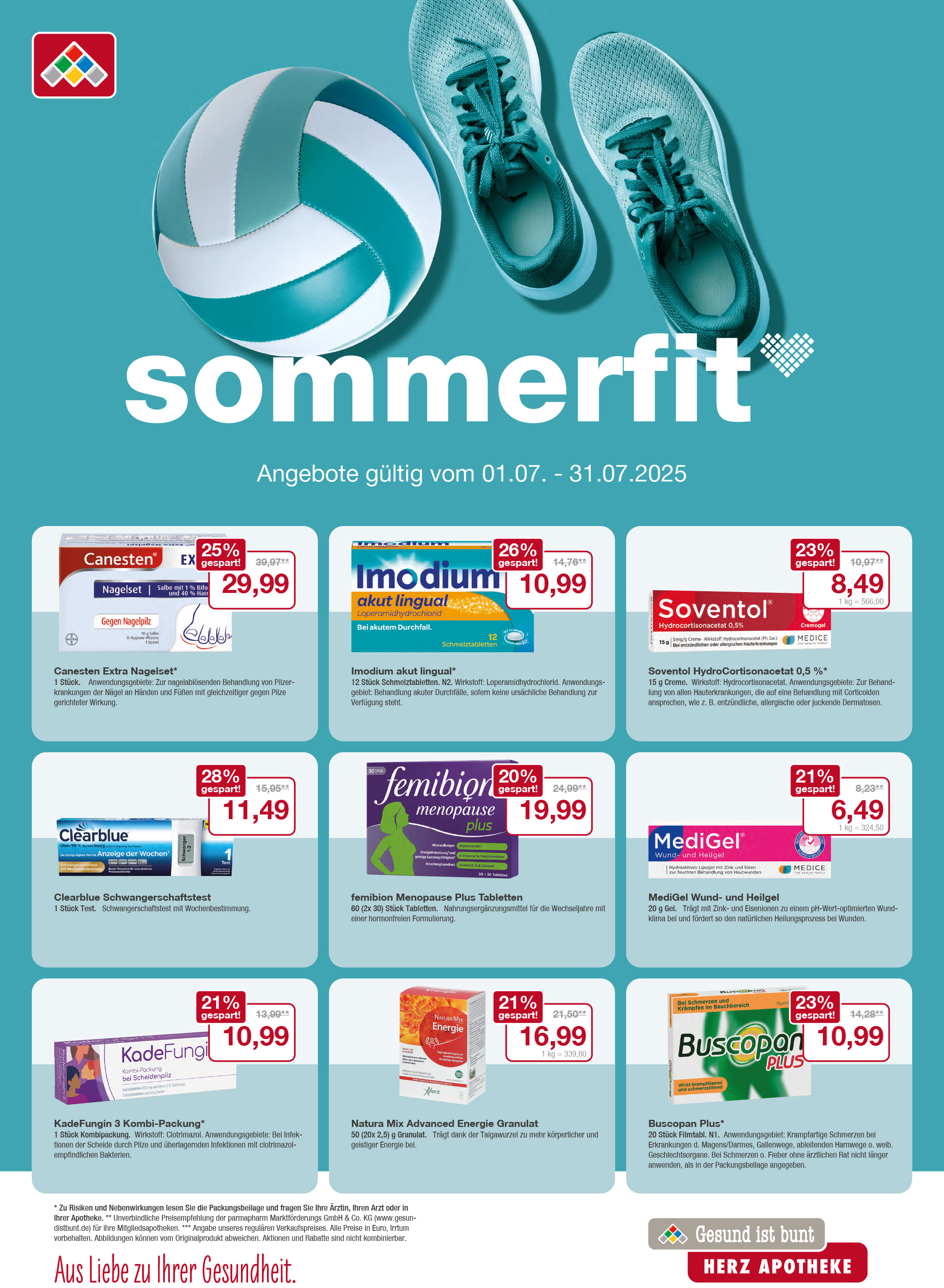 Flyer mit den Juli-Angeboten Flyer mit den Juli-Angeboten