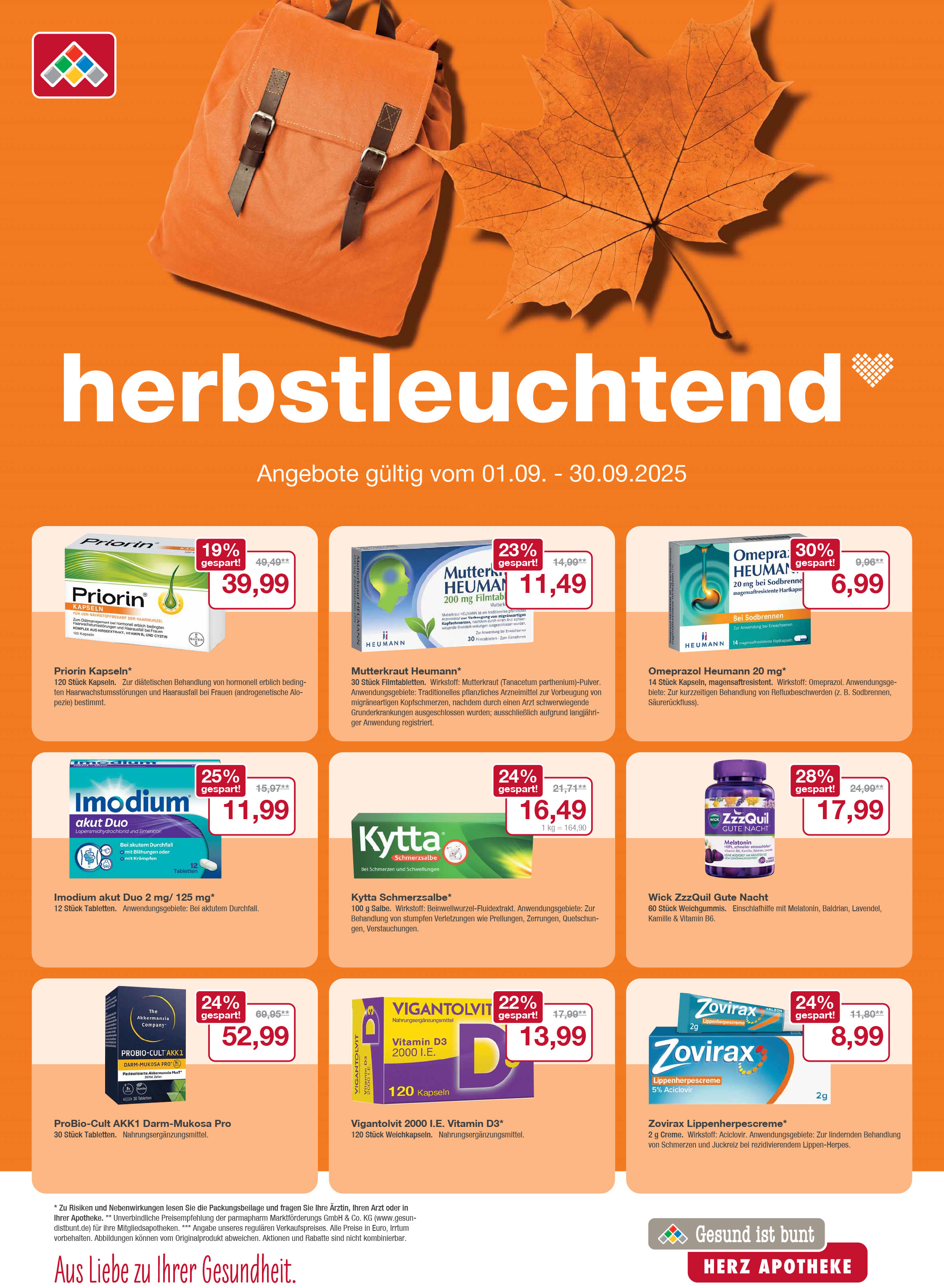 Flyer mit September-Angeboten Flyer mit September-Angeboten